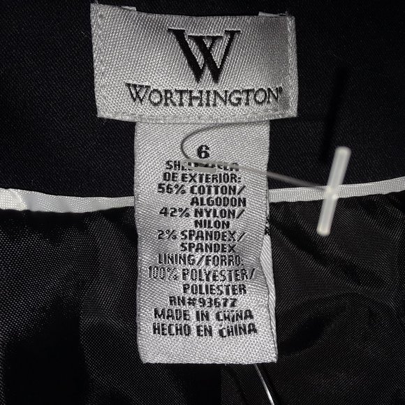 WORTHINGTON-Size 6-Stretch Blazer-Suit Jacket-Black-Comfortable - Picture 6 of 8